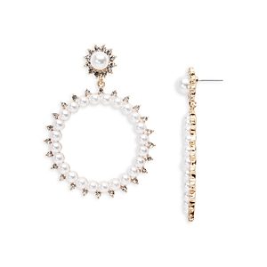 Aqua Circle Drop Earrings - 100% Exclusive- 4449926