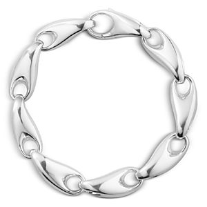 Georg Jensen Sterling Silver Reflect Link Bracelet- 4439250