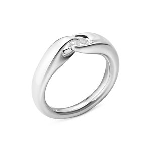 Georg Jensen Sterling Silver Reflect Interlocked Ring- 4439226