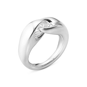 Georg Jensen Sterling Silver Reflect Interlocking Ring- 4439233