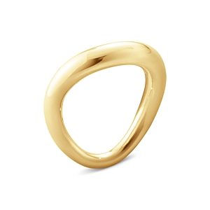 Georg Jensen 18K Yellow Gold Offspring Wavy Band- 4438892