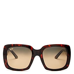 Maui Jim Polarized Oversized Square Sunglasses, 55mm- 4417431