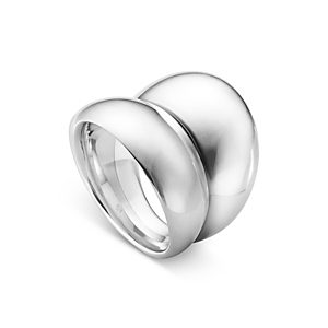 Georg Jensen Sterling Silver Curve Ring- 4438998