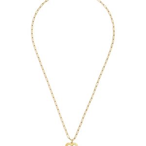 Dinh Van 18K Yellow Gold Double Coeurs Heart Pendant Necklace, 17.7- 4443891