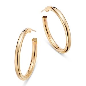 Moon & Meadow 14K Yellow Gold Kendall Hoop Earrings, 30mm- 4418065