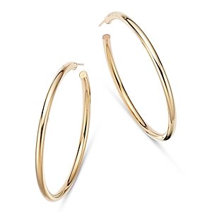Moon & Meadow 14K Yellow Gold Kendall Hoop Earrings, 50mm- 4418067