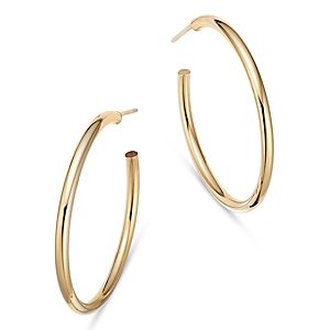 Moon & Meadow 14K Yellow Gold Katie Hoop Earrings, 30mm- 4418060