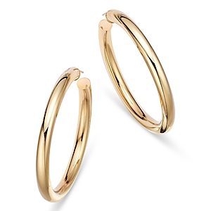 Moon & Meadow 14K Yellow Gold Colby Hoop Earrings, 50mm- 4418070