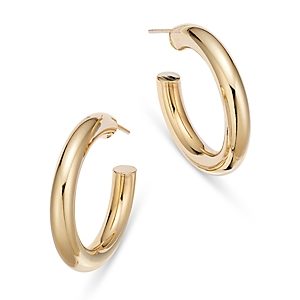 Moon & Meadow 14K Yellow Gold Michelle Hoop Earrings, 25mm- 4418072