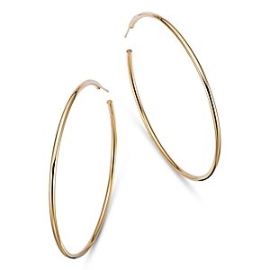 Moon & Meadow 14K Yellow Gold Katie Hoop Earrings, 60mm- 4418063