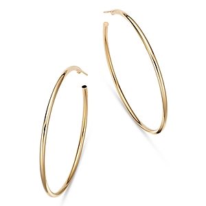 Moon & Meadow 14K Yellow Gold Katie Hoop Earrings, 50mm- 4418062