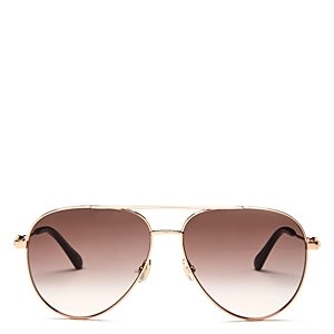 Jimmy Choo Brow Bar Aviator Sunglasses, 60mm- 4458690