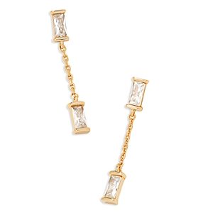 Kendra Scott Juliette Baguette Cubic Zirconia & Chain Drop Earrings in 14K Gold Plated- 4447877