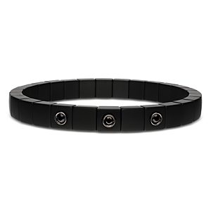 Roberto Demeglio Men's Scacco Black Diamond & 18K White Gold Multi Bezel Stretch Bracelet- 4460979