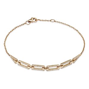 Bloomingdale's Diamond Pave Link Chain Bracelet in 14K Yellow Gold, 0.35 ct. t.w. - 100% Exclusive- 4367233