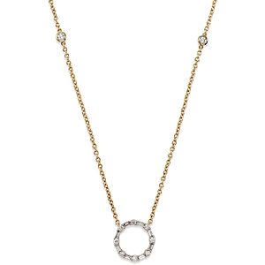 Bloomingdale's Diamond Circle Pendant Necklace in 14K Yellow Gold, 0.25 ct. t.w. - 100% Exclusive- 4367223