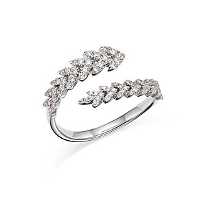 Bloomingdale's Diamond Bypass Ring in 14K White Gold, 0.35 ct. t.w. - 100% Exclusive- 4367359