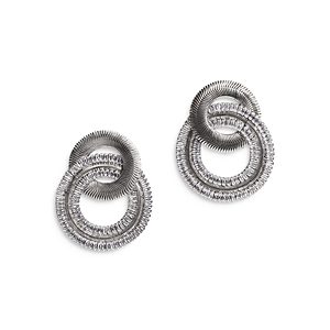 Yun Yun Sun Kerme Embellished Herringbone Statement Earrings- 4454221