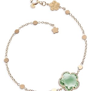 Pasquale Bruni 18K Rose Gold Bon Ton Prasiolite & Diamond Dolce Vita Bracelet- 4383433