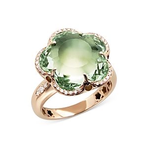 Pasquale Bruni 18K Rose Gold Bon Ton Diamond & Prasiolite Dolce Vita Statement Ring- 4383432