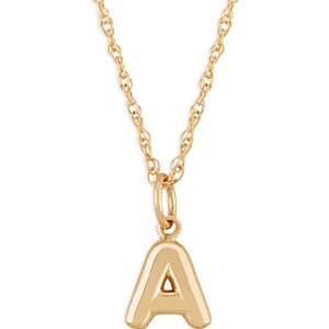 Bloomingdale's Initial Pendant Necklace in 14K Yellow Gold, 18 - 100% Exclusive- 4458344