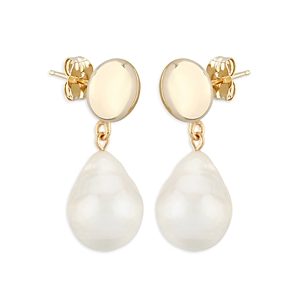 Bloomingdale's Cultured Freshwater Baroque Pearl Drop Earrings in 14K Yellow Gold - 100% Exclusive- 4466887