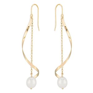 Bloomingdale's Cultured Freshwater Pearl Wrap Around Drop Earrings in 14K Yellow Gold - 100% Exclusive- 4466888