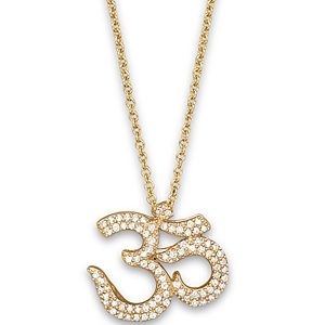 Diamond Ohm Pendant In 14K Yellow Gold, .25 ct. - 100% Exclusive- 573178