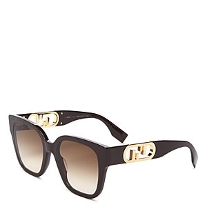 Fendi O'Lock Polarized Square Sunglasses, 54mm- 4482433
