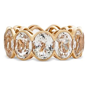 Piranesi 18K Rose Gold Pietra White Topaz Eternity Ring- 4482111