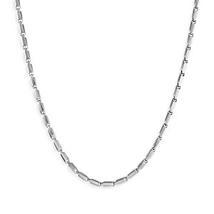 David Yurman Men's Sterling Silver Chain Faceted Link Necklace, 24- 4360834