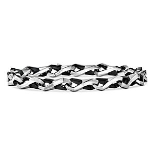 David Yurman Men's Sterling Silver Chain Angled Link Bracelet- 4360820
