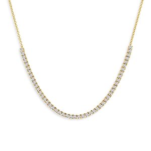 Rachel Reid 14K Yellow Gold Diamond Frontal Tennis Necklace, 18- 4464940