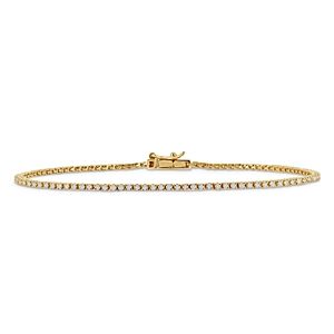 Rachel Reid 14K Yellow Gold Diamond Skinny Tennis Bracelet- 4464929