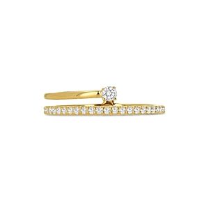 Rachel Reid 14K Yellow Gold Diamond Split Stack Ring- 4464947