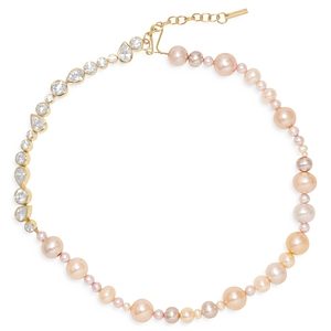 Completedworks Cultured Pearl & Cz Necklace, 14-16- 4479025
