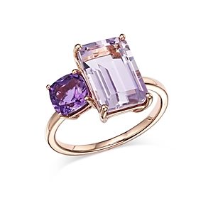Bloomingdale's Amethyst & Pink Amethyst Ring in 14K Rose Gold - 100% Exclusive- 4506832