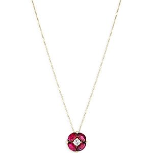 Bloomingdale's Ruby & Diamond Pendant Necklace in 14K Yellow Gold, 16- 100% Exclusive- 4500337