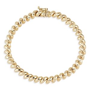 Bloomingdale's 14K Yellow Gold San Marco Chain Bracelet - 100% Exclusive- 4472624