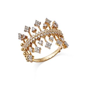 Bloomingdale's Diamond Statement Ring in 14K Yellow Gold, 0.70 ct. t.w. - 100% Exclusive- 4492444