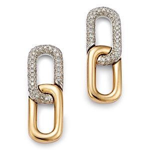 Bloomingdale's Diamond Pave Link Drop Earrings in 14K Yellow & White Gold, 0.40 ct. t.w. - 100% Exclusive- 4492440