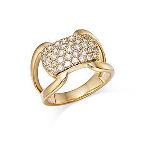 Bloomingdale's Diamond Pave Statement Ring in 14K Yellow Gold, 1.0 ct. t.w. - 100% Exclusive- 4491573