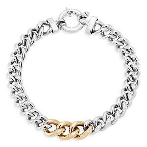 Alberto Amati 14K Yellow Gold & Sterling Silver Curb Link Chain Bracelet- 4485278