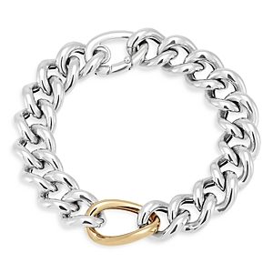 Alberto Amati 14K Yellow Gold & Sterling Silver Curb Link Chain Bracelet- 4485279