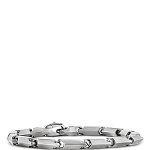 David Yurman Men's Sterling Silver Chain Faceted Link Bracelet- 4360806