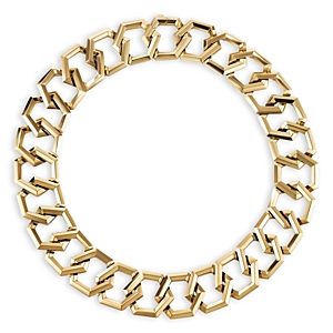 David Yurman 18K Yellow Gold Carlyle Hexagon Link Necklace, 16- 4360728