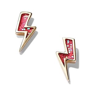 Stephanie Gottlieb Hot Pink Lightening Bolt Earrings - 150th Anniversary Exclusive- 4488652