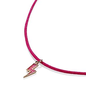 Stephanie Gottlieb Hot Pink Lightening Bolt String Necklace - 150th Anniversary Exclusive- 4488664
