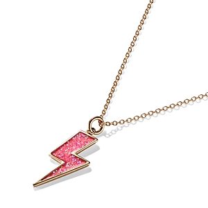 Stephanie Gottlieb Hot Pink Lightening Bolt Necklace - 150th Anniversary Exclusive- 4488668
