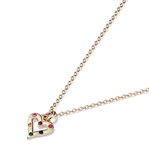 Charmed by Stephanie Gottlieb Multicolor Heart Pendant Necklace - 150th Anniversary Exclusive- 4488675